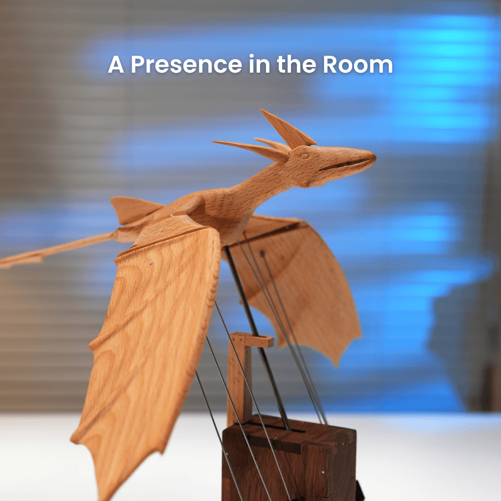 MarinerPoet™ Handcrafted Wooden Ocean Dragon Automaton