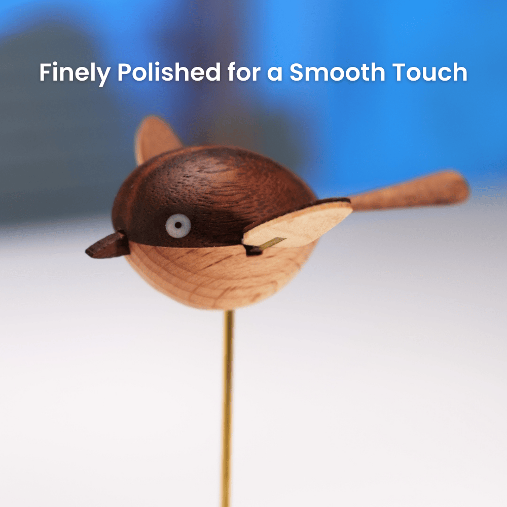 MarinerPoet™ Handcrafted Walnut Bird Automaton