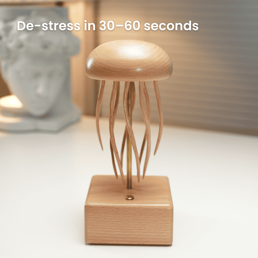 Beechwood Jellyfish Kinetic Automaton | Quiet Motor, Battery