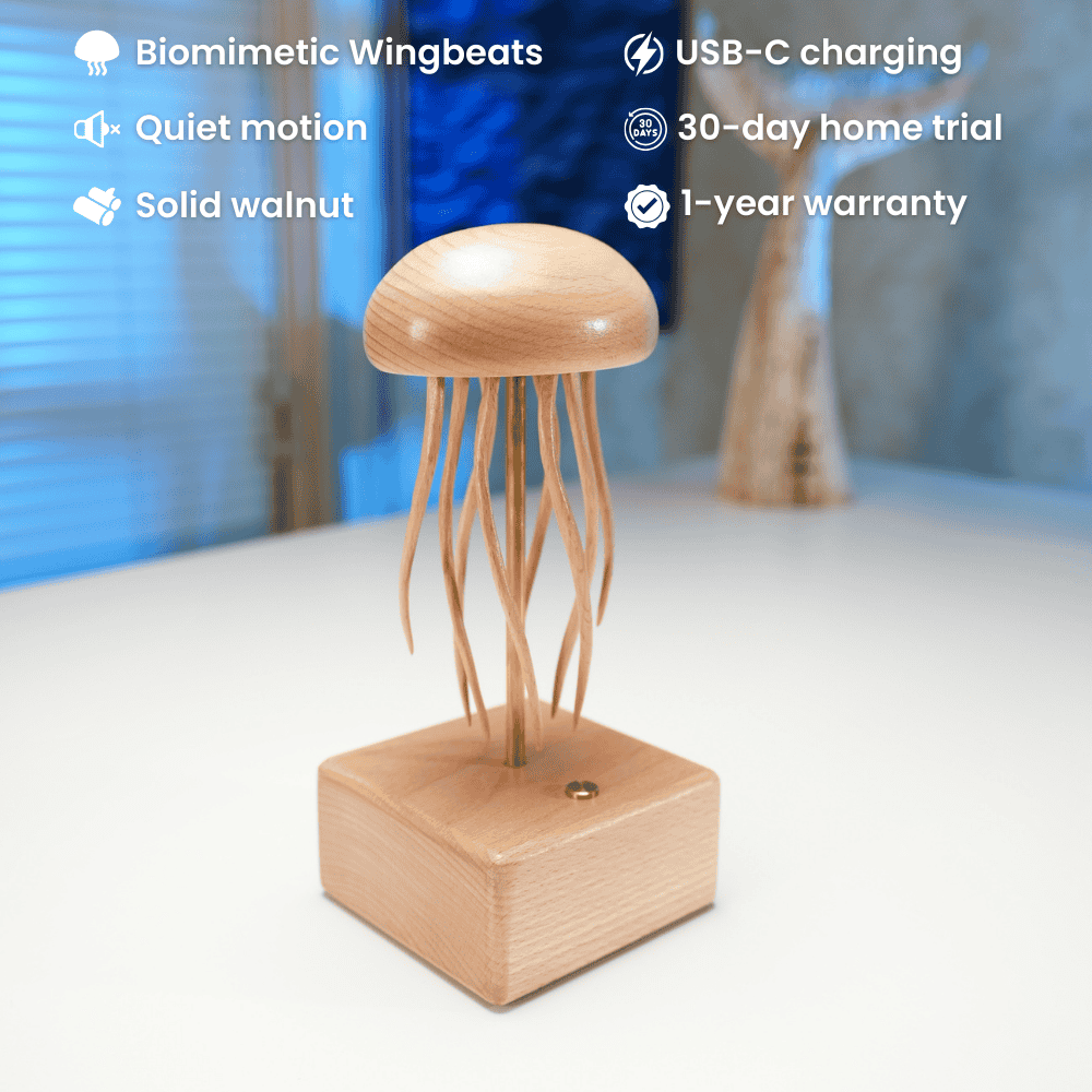 MarinerPoet™ Handcrafted Wooden Jellyfish Automaton