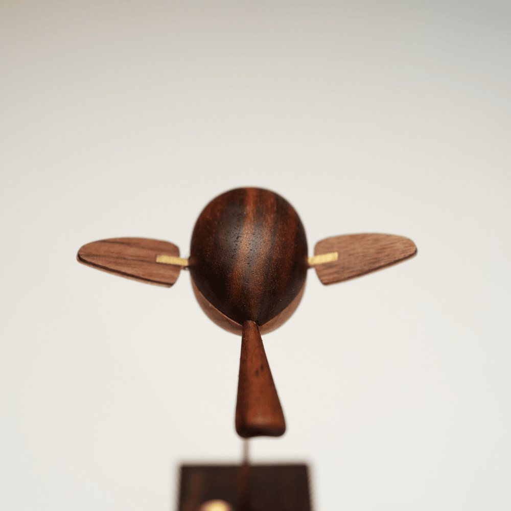 MarinerPoet™ Handcrafted Walnut Bird Automaton