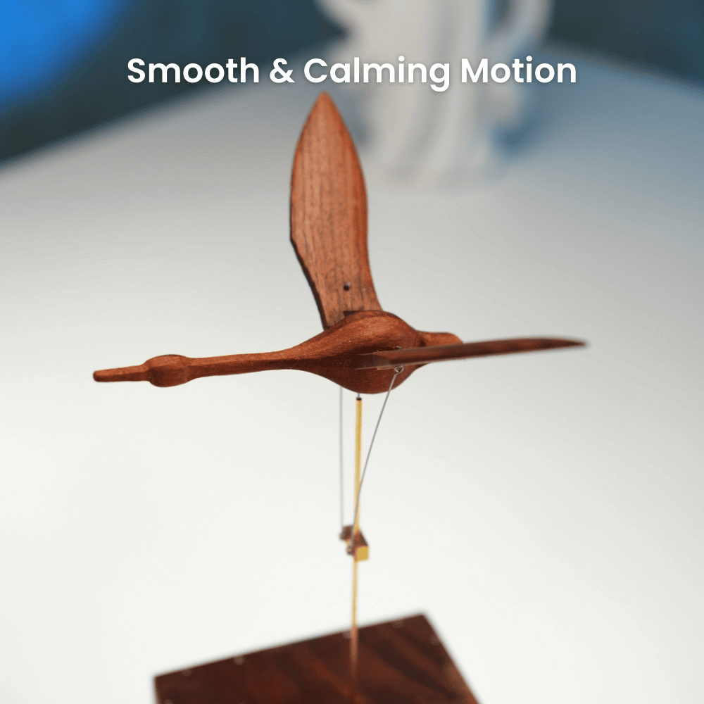 MarinerPoet™ Handcrafted Walnut Swan Automaton