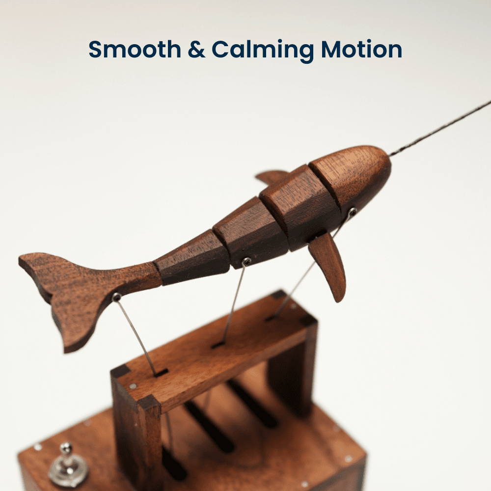 MarinerPoet™ Handcrafted Walnut Whale Automaton