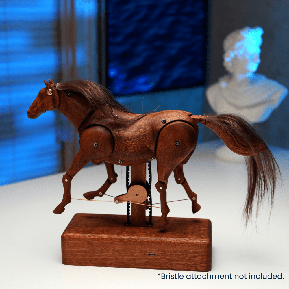 MarinerPoet Handcrafted Wooden Horse Automaton