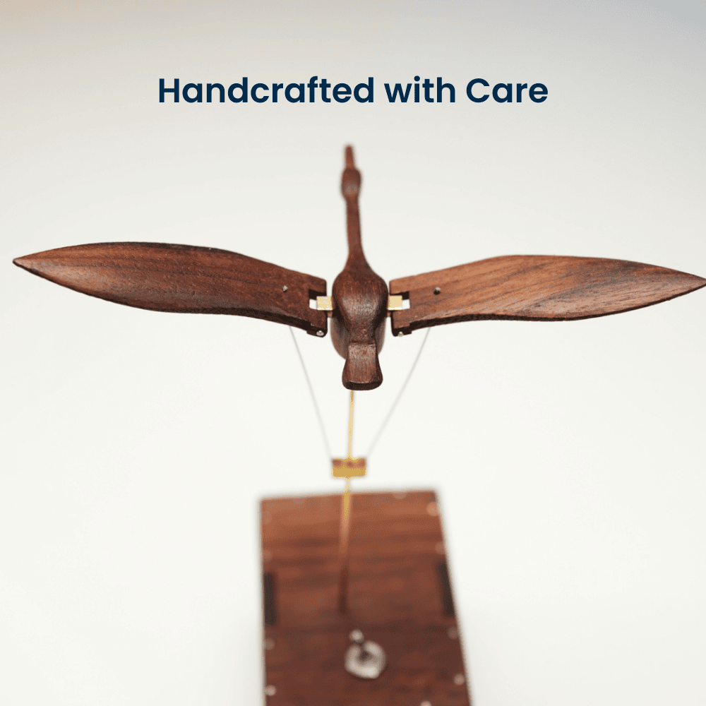 MarinerPoet™ Handcrafted Walnut Swan Automaton