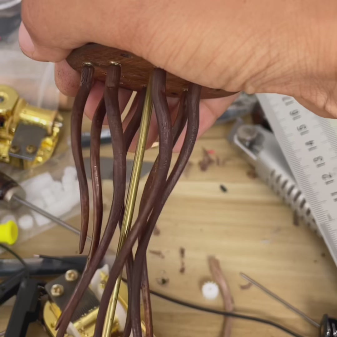 Handcrafted Wooden Jellyfish Automaton