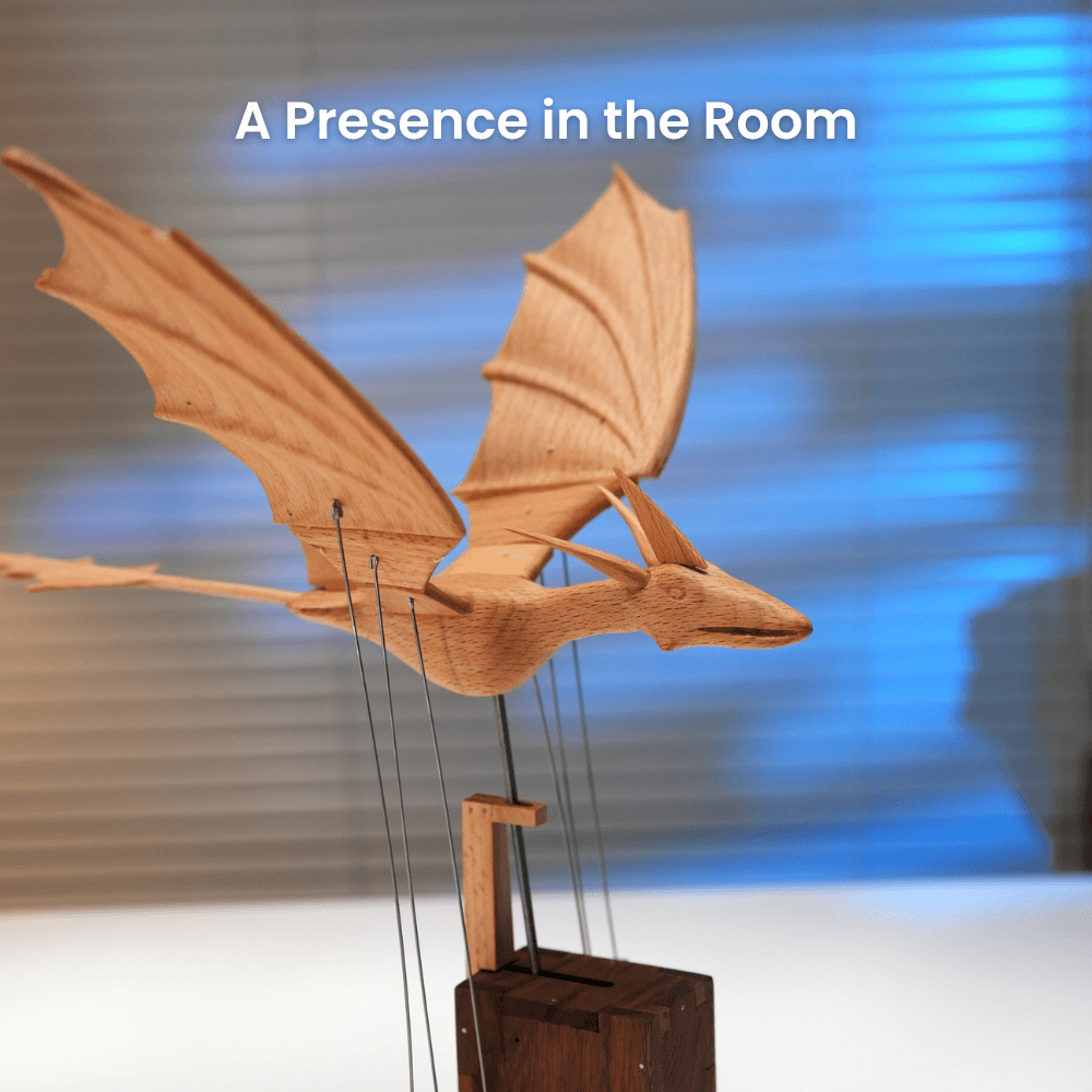 MarinerPoet™ Handcrafted Wooden Ocean Dragon Automaton