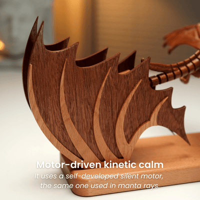 MarinerPoet Handcrafted Wooden Gothic Dragon Automaton