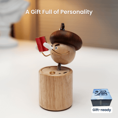 MarinerPoet™ Handcrafted Wooden Mushroom Automaton