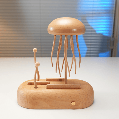 MarinerPoet™ Handgefertigter Quallen-Automat aus Holz (Groß)