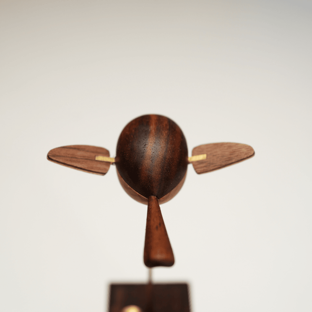 MarinerPoet™ Handcrafted Walnut Bird Automaton