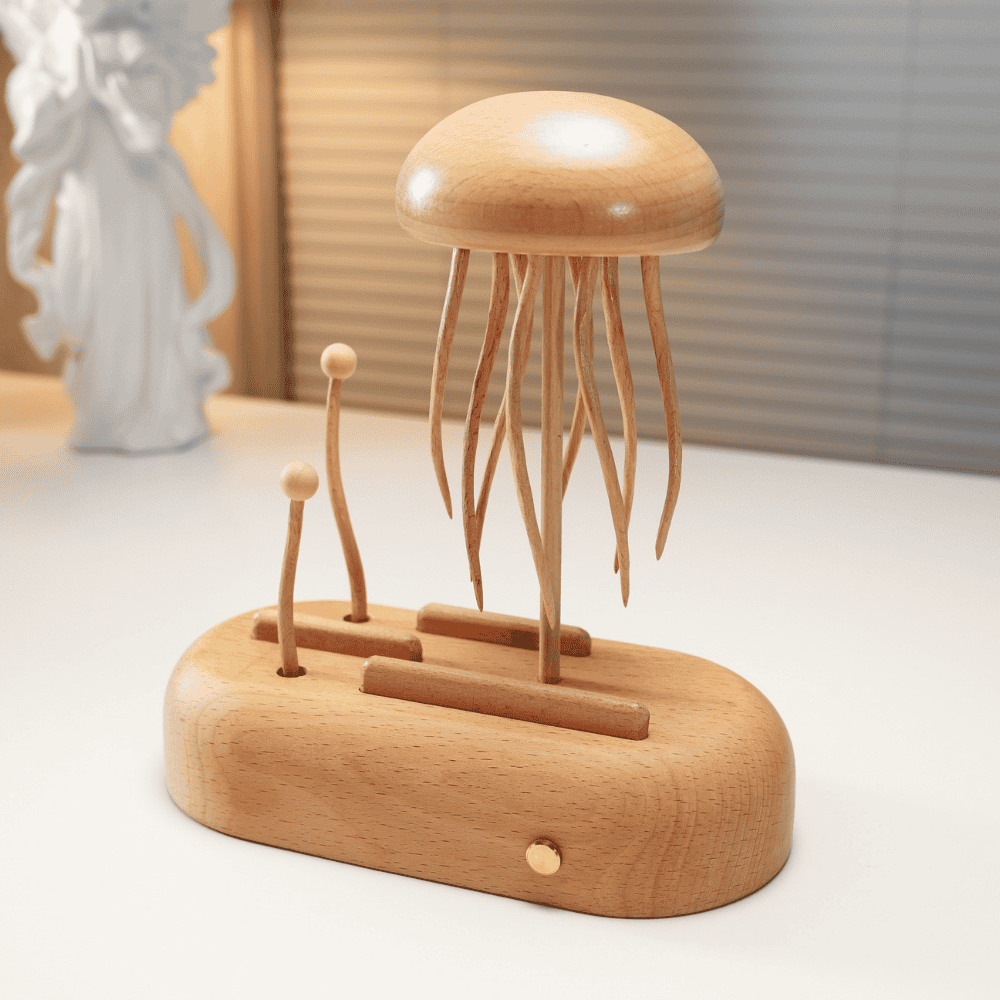 Beechwood Jellyfish Kinetic Automaton | Quiet Motor, Battery
