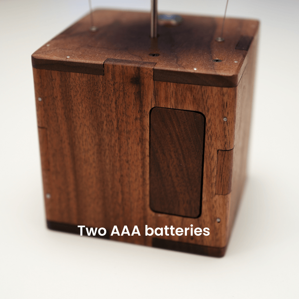 MarinerPoet™ Handcrafted Wooden Angel Pig Automaton