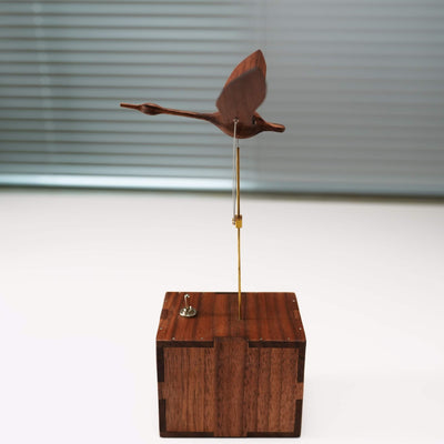 MarinerPoet™ Handcrafted Walnut Swan Automaton