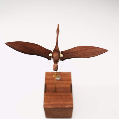 MarinerPoet™ Handcrafted Walnut Swan Automaton