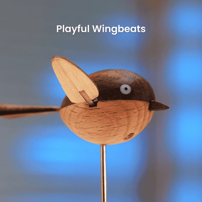 MarinerPoet™ Handcrafted Walnut Bird Automaton