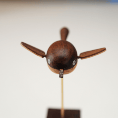 MarinerPoet™ Handcrafted Walnut Bird Automaton