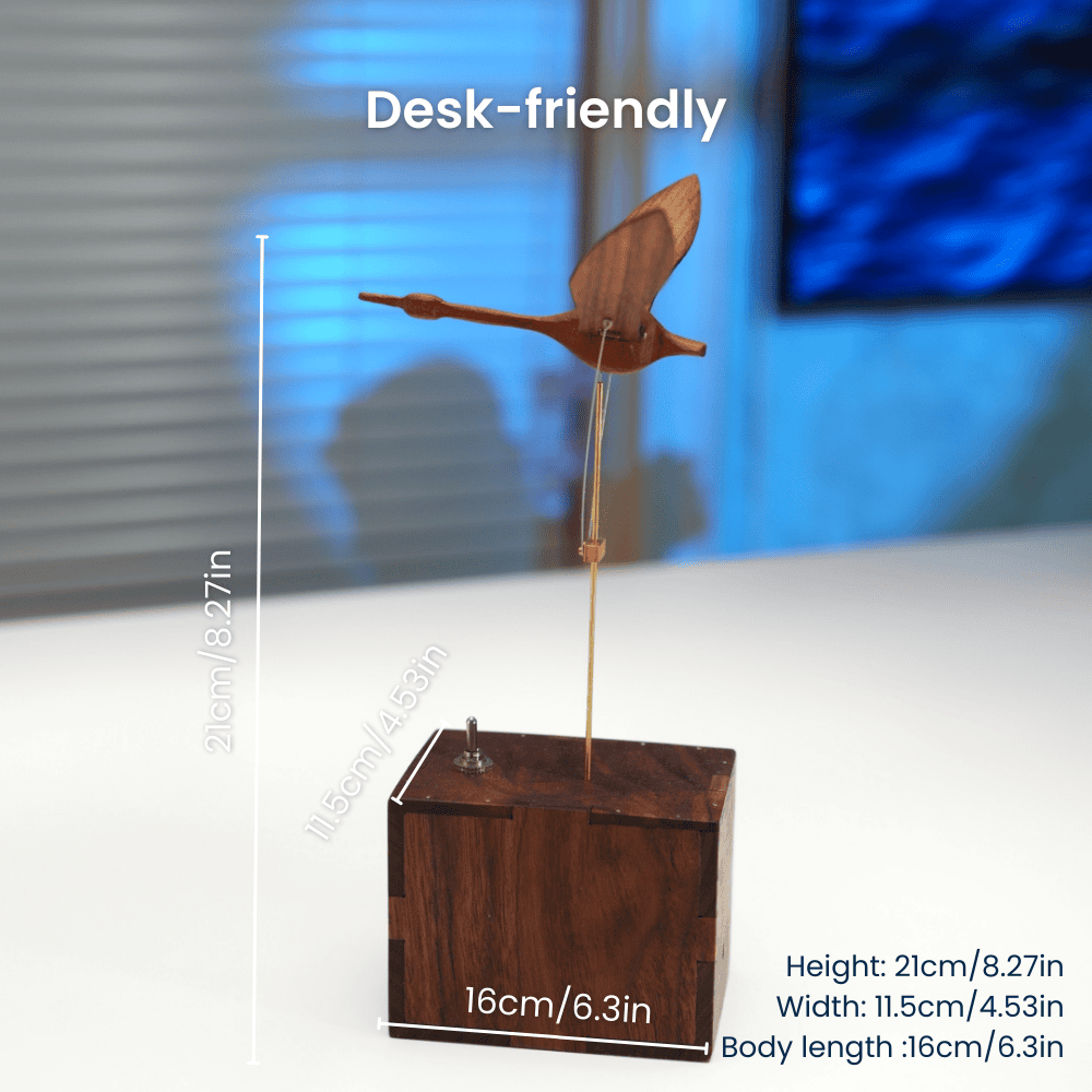 MarinerPoet™ Handcrafted Walnut Swan Automaton