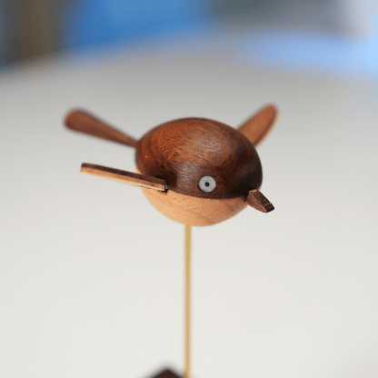 MarinerPoet™ Handcrafted Walnut Bird Automaton