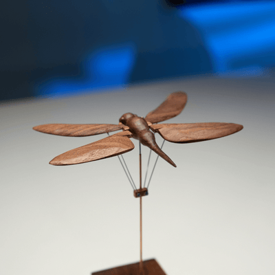 MarinerPoet Handcrafted Wooden Dragonfly Automaton