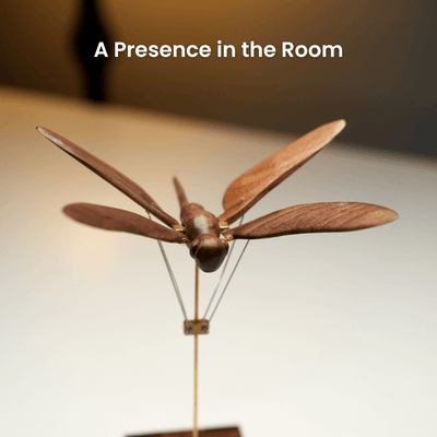 MarinerPoet Handcrafted Wooden Dragonfly Automaton