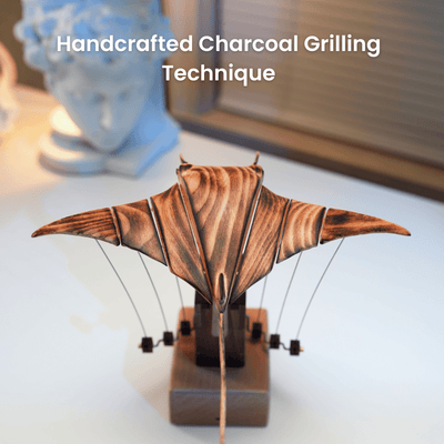 MarinerPoet™ Handcrafted Wooden Manta Ray Automaton
