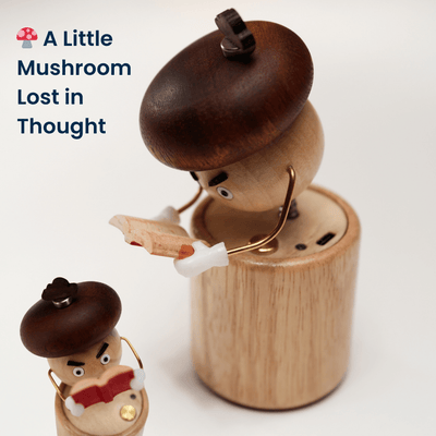 MarinerPoet™ Handcrafted Wooden Mushroom Automaton