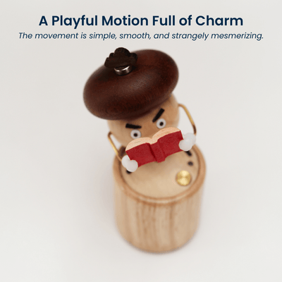 MarinerPoet™ Handcrafted Wooden Mushroom Automaton