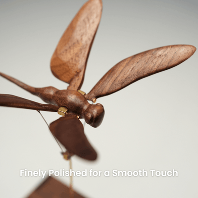 MarinerPoet Handcrafted Wooden Dragonfly Automaton