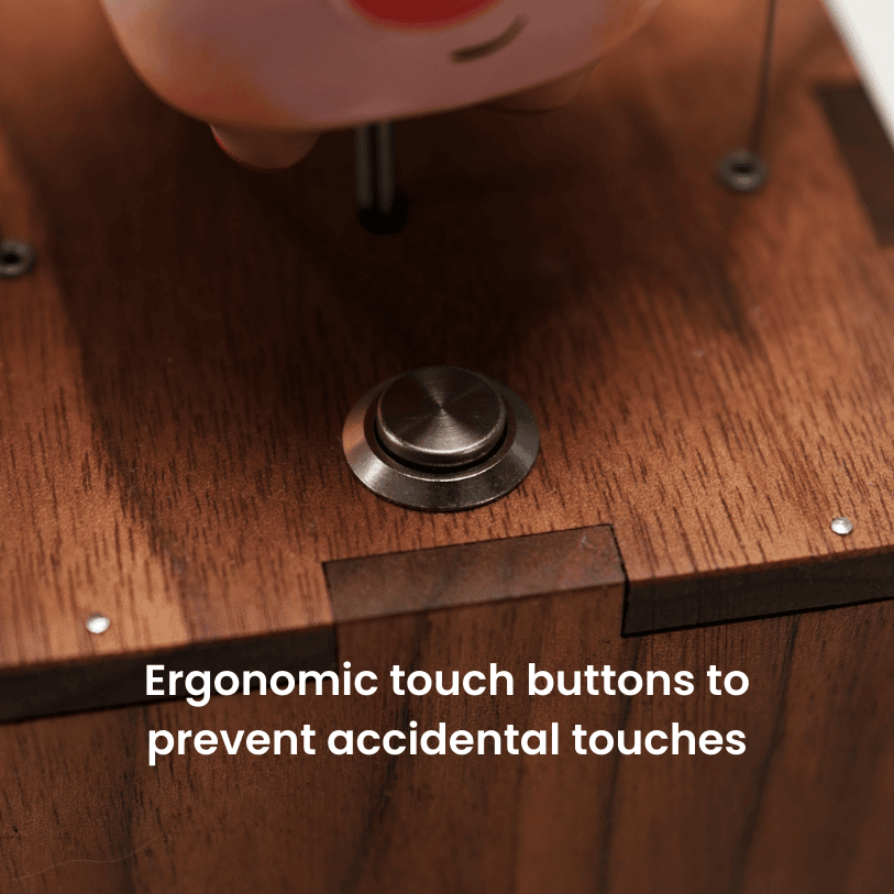 MarinerPoet™ Handcrafted Wooden Angel Pig Automaton