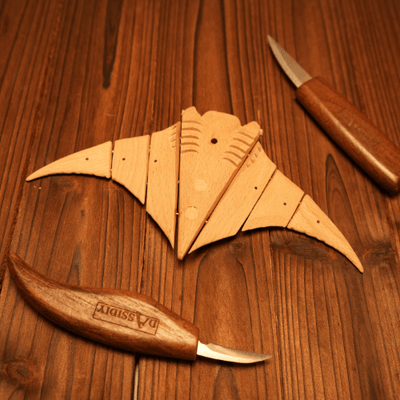 MarinerPoet™ Handcrafted Wooden Manta Ray Automaton