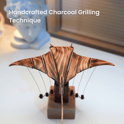 MarinerPoet™ Handcrafted Wooden Manta Ray Automaton