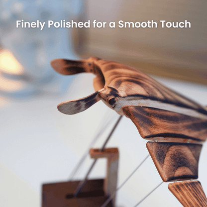 MarinerPoet™ Handcrafted Wooden Manta Ray Automaton