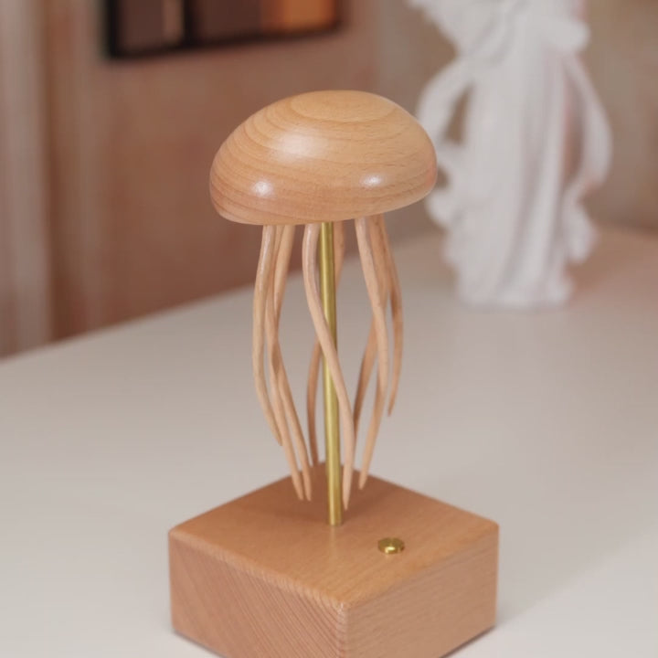 Load video: Handcrafted Wooden Jellyfish Automaton
