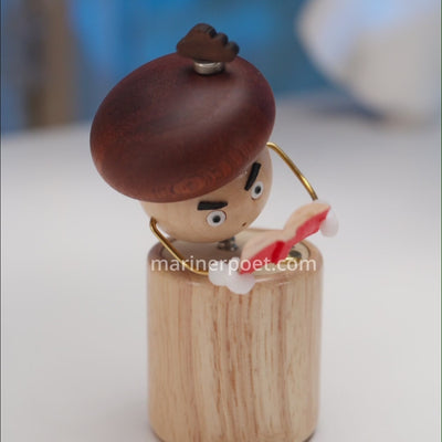 MarinerPoet™ Handcrafted Wooden Mushroom Automaton